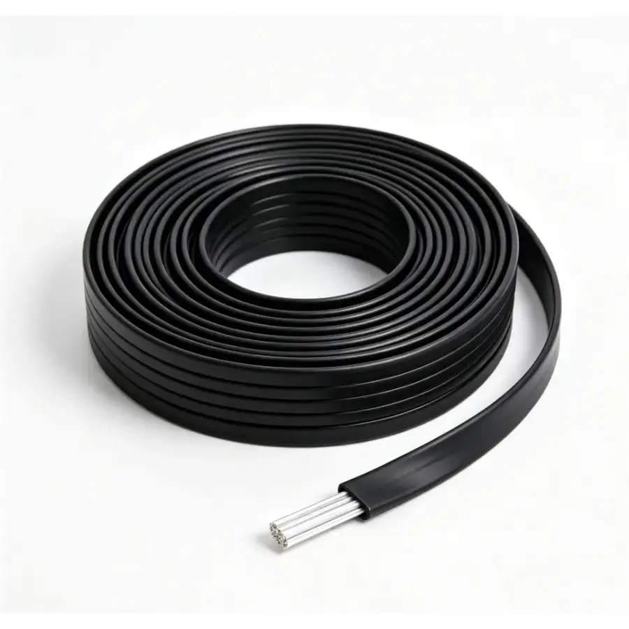 Aluminium PVC-isoleret fladtråd